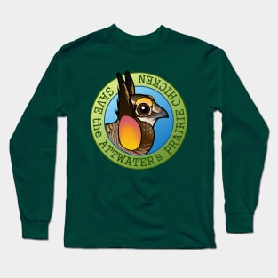 Save the Attwater's Prairie Chicken Long Sleeve T-Shirt